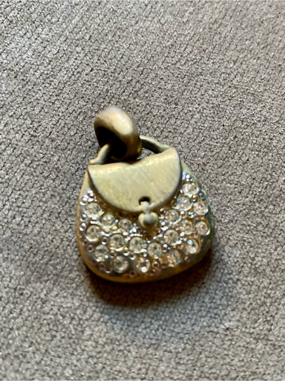 Authentic Vintage Coach Rhinestone Demi Pouch Handbag Purse Charm Pendant Y2K
